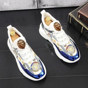 Luxury Men's Designer streets trendsetter gentleman flats Casual shoes Charm zapatos para hombres