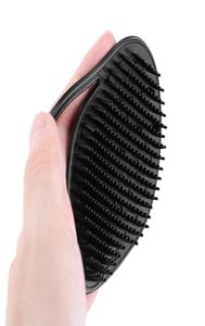 Män hårkam Brushficka Portable Beard Mustasch Palm Scalp Massage Black Shampoo Hair Styling Tools 30 PCS8982005