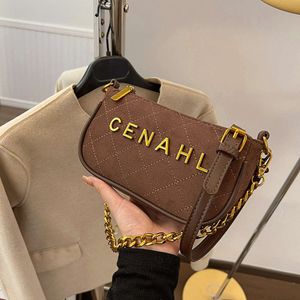 Luxury Design Bags Are Cheap to Sell Korean Small Bag Womens 2024 New Autumn/winter Fashion Underarm Lingge Versatile Casual Crossbody