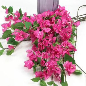 10pcs Silk Bougainvillea Glabra Artificial Climbing bougainvillea spectabilis 30.71 six colors for Wedding Centerpieces 240222