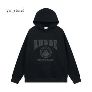 Mens Hoodies Rhude Hoodie Letter Print Long Sleeve Luxury Sweater Hip Hop Hoodies Fashion Men Women Sweatshirts Luxury Brand Sweatshirts US SIZE 3901