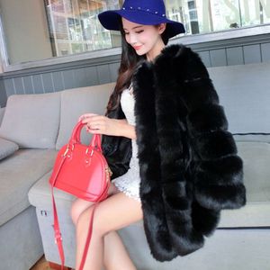 2022 NEW AUTURN/WINTER 9/4 SLEEVESHAINGING FUR COAT FAUX FOX SHORT SPECIAL for Women 661168