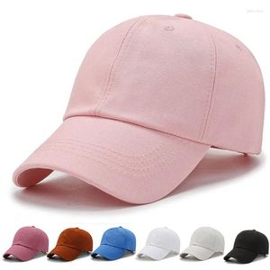 Berretti da baseball Berretto da baseball da donna Cappelli di snapback in cotone primaverile per uomo Donna Protezione solare esterna solida Casquette regolabile in osso Gorras