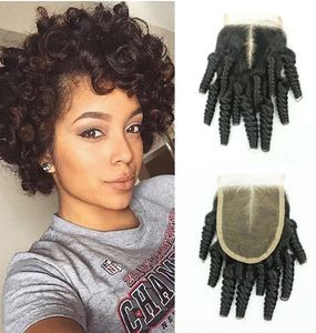 1016inch 35quot4 Funmi Bound Curly Peruvian Hair Middle Part3 Way Part Part Lace Closure Bleached Bleached1817375