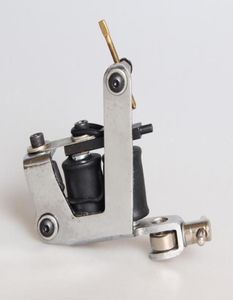 New Arrival Coil Tattoo Machine 8 Wrap Coils Tatoo Gun Silver Steel Tattoo Frame for Liner Shader Equipment Supply4880266