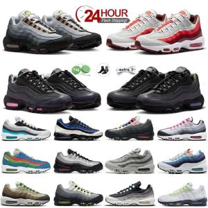 Max 95 95s Designer Running Shoes Black White Red Game Royal Fish Scale Max 12 Earth Sun Iron Grey Bordeaux mens and womens recreational outdoor sports