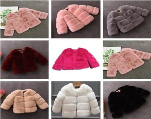 Baby Kinder Jacke 2019 Herbst Winter Kinder Mantel Hohe Qualität Faux Pelz Mantel Oberbekleidung Kleinkind Baby Mädchen Winter Warme Pelz jacke8350377