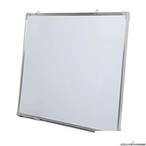 Whiteboards Wholesale Magnetic Whiteboard Writing Board Single Side With Pen Erase Magnets Buttons For Office School 50X35Cm Aluminium Dhoqa