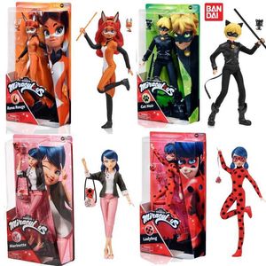 Anime manga magisk 28 cm animerad karaktär Marinette Rena Rouge Cat Black Action Character Fashion Doll Model Girl Gift J240308