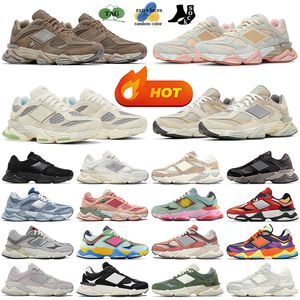 2024 men women new 9060 designer shoes casual sneakers Mushroom Bricks Wood Triple Black Castlerock Sea Salt White Navy mens womens outdoor sports trainers