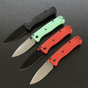 Coltello pieghevole Mini BM 533 multicolore Coltelli tascabili con manico in fibra di nylon Strumento EDC tascabile per difesa di sicurezza da campeggio esterno