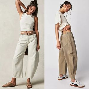 Retro Women Jeans Fashion Baggy Wide Leg Pants Y2k Straight Loose Denim Trousers Casual Washed Nineminute Harajuku 240229