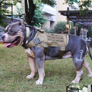 Hundkläder Tactical Military Hunting Shooting CS Army Service Nylon Pet Vests Airsoft Training Molle Dog Vest Harness 201127 Drop Del Dhjjv