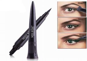 MISS ROSE Quick Dry Waterproof Makeup Liquid Eyeliner Natural Eye Liner Pencil Maquiagem Wing Eye Liner with Stamp Pencil6102687