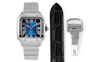 BVF manufacturer high-quality watch dark blue dial 316 fine steel case strap Cowhide strap sapphire glass mirror mechanical movement 35MM
