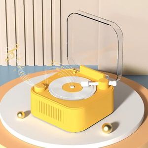 Vintage Vinyl Record Player Style BT Speaker Phonograph Style Retro BT Speaker Cute Look Gift For Home Table Decor