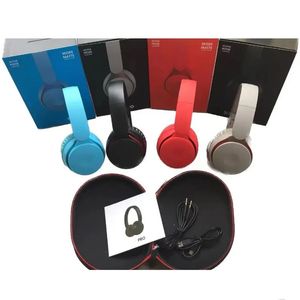 Solo Pro Wireless Bluetooth Hörlurar med läderpåse hörlurar hörlurar headset djupt bas vikbar hörlurstöd pop -up fönster headset