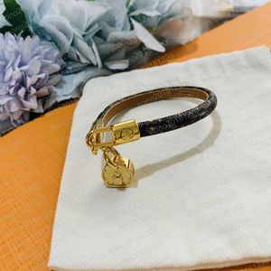 fashion leather bracelet lower bag ingot jewelry bracelet 18 K gold luxury women's gift jewelry