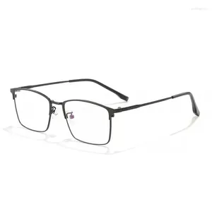 Solglasögonramar 54mm Trlegering Full Frame Square Eyewear för män och kvinnor Anti Blue Recept 67303