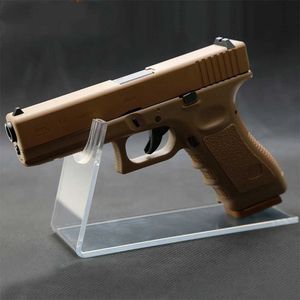 Gun Toys 3-Pack Transparent Gun Stand med antislip Tejp Akryl Gun Holder Gun Stand Hunting Accessories Stand 240307