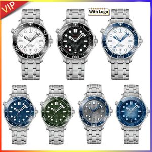 42mm High-quality Sea Master Designer Mens Stainless Steel Strap Sapphire Glass Waterproof King Watch