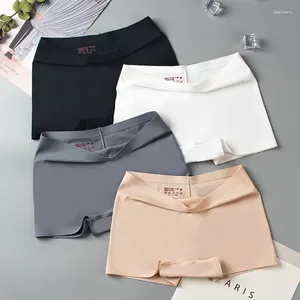 Women's Panties Seamless Women Boyshorts Boxers Cotton Crotch Antibacterial Ladies Safety Pants Thin Underwear For Spring Summer