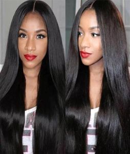 Long Straight Wigs Black Hair Full Head Wig Synthetic Thick Black Brown Blonde Hair Wigs High Quality3119583