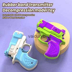 Sand Play Water Fun Gun Toys Rubber belt gun toy 3D printing teddy bear radiation knife childrens stress relief Christmas gift boy birthday H240308