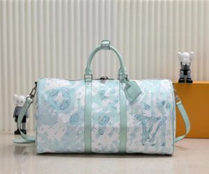 borsa di design Graffiti stampati di alta qualità Borsa da viaggio da 45 cm Zaino Tela in pelle Grande capacità con testa di chiusura Borsa sportiva da esterno Borsa da alpinismo