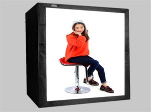 12080160cm Deep LED Professional Portable Pography Softbox LED PO Studio Video Light Box med LED -lampor för tyg Model1410994