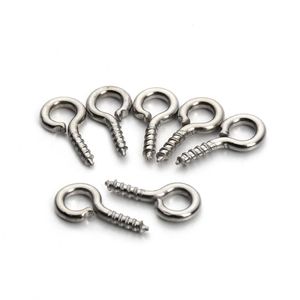 Pins & Needles 600Pcs/Lot Sier Tone Small Tiny Mini Eye Pins Eyepins Hooks Eyelets Threaded 8Mm Drop Delivery Jewelry Jewelry Findings Dhqbg