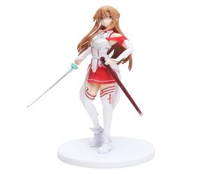 Anime Sq Sword Art Online Asuna White Color Ver Collection Action Figure Model Toy 18cm T2001063986437