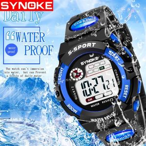 SYNOKE LED Digital Children Watch Kids Watches Girls Boys Clock Child Sport Wrist Watch Digital-watch for Girl Boy Surprise Gift152407