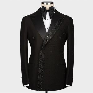 Anzüge Luxuriöse metallische Herrenanzüge für Hochzeit, Party, Abschlussball, Bräutigam, Smoking, Dresswear, 3-teilig, Bräutigam-Blazer, männlich, maßgeschneiderte Jacke, Weste