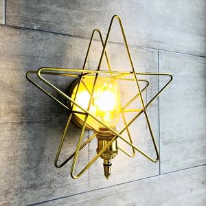 Wandleuchte Nordic Modern Schlafzimmer Nachttischlampe Messing Sternbeleuchtung Wohnzimmer Hintergrund Balkon Treppe Eingangsleuchte