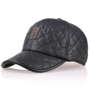 Winter echtes Leder-Baseball-Kappen warmer Hut mit Ohr mit dickem Winterhut Frauenhut Mode All-Match-Hut Männer HCS354