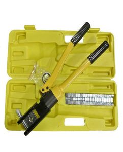 16 Ton Hydraulic Wire Battery Cable Lug Terminal Crimper Crimping Tool 11 Dies1026272