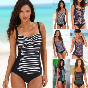 Ny Multi Large Solid Color Printed One Piece Women's Sexy Swimsuit