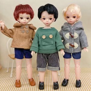 Aitoyya 1/6 BJD Puppe 30 cm Kurze Haare Junge 20 bewegliche Gelenkpuppen Spielzeug Mode Kleidung und Schuhe DIY Spielzeug Geschenk für Mädchen 240301