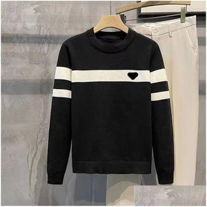 Men'S Sweaters Man Wool Shirt Round Neck Sweatshirts Jumpers Turtleneck Plover Sweatshirt Woolen Mens Knits Shirts Sweater Asian Siz Dhxrh