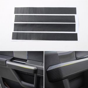 Inner Door Handle Carbon Fiber Stickers Black Car Interior Accessories Fit High Quality For Ford F150 201520161409727
