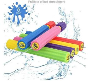 Gun Toys 1pc Eva Water Gun Childrens Beach Pull Type Pearl Cotton Water Gun Water Toy Foam Water Gun Water Speelgoed Toy Juguete Playal2403