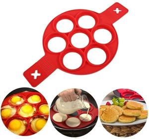 Reusable Kitchen Pancake Maker Mold Egg Cooker Fried Egg Shaper Silicone Nonstick Egg Pancake Ring Cavity Moulds for Cooking