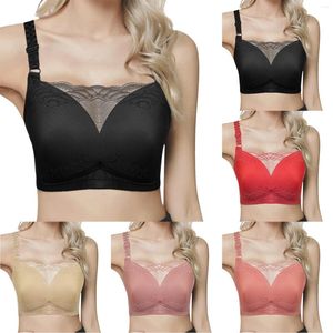 Bras Women's Sexy Comfortable Large Size Thin Pure Cotton Anti Glare Women Womens Push Up Wireless For