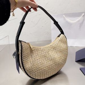 Kadın Straw Beach Bags Tasarımcı Çanta Lüks Çanta Hobo Çanta Moda Tığ çantası Yaz ay çantaları Top 2024