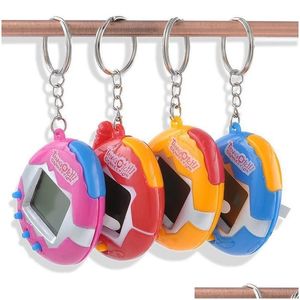 Animais de estimação eletrônicos brinquedos eletrônicos para animais de estimação Tamagotchi Digital Pets Vintage Retro Game Egg Shells Virtual Cyber ​​Toy Crianças Novidade Engraçado Gif Dhgi0