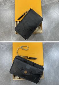 Projektant portfel mody mini mini zamek Organizator torba na kartę kredytową Uchwyt karty kredytowej torebka kluczowa torebki torby na klęskość kluczy portfele sprzęgła A6