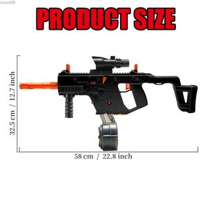 Play Water Fun High Speed VECTOR Water Bullet Gun Toys And Manual Double Shooting Modes With Large Magazine And Elastic Bottle daptA sB ndG irlsC hristmasNe