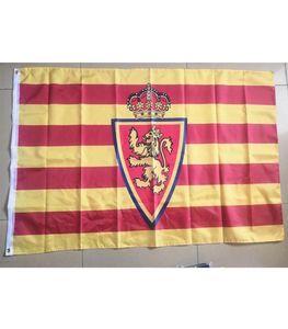 Испанские настоящие флаги Сарагосы, баннеры, национальные подвесные летающие высококачественные цифровые печати, полиэстер, для наружного использования в помещении, падение s5236971
