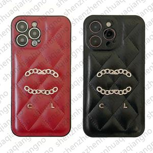 För iPhone 15 Pro Max Cases Designer Phone Case Apple iPhone 14 Pro Max 13 12 11 14 Plus 13Promax 12Promax Case Leather Quilted Full Coverage Mobile Cover